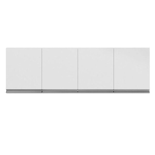 Armário Aéreo para Cozinha Andréia 4 Portas Branco Brilho – ajl