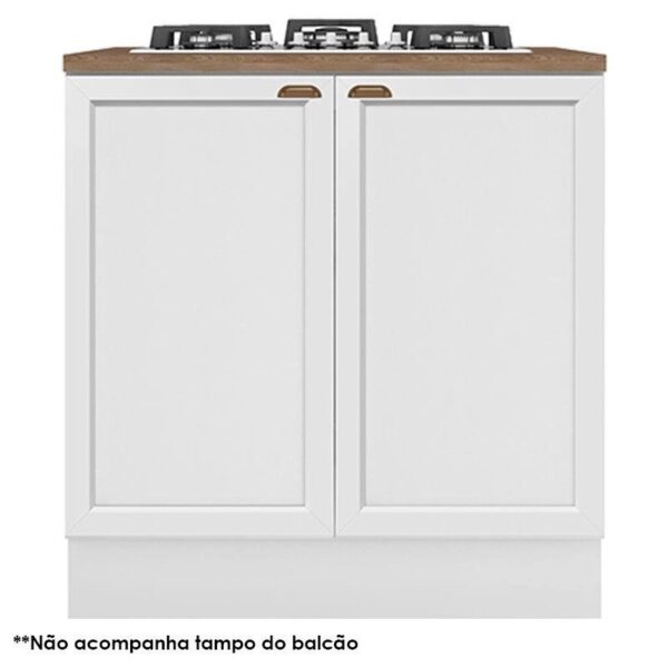 Balcão de Cooktop Unna Branco – Poliman