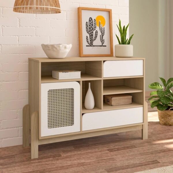 Buffet Aparador Nature Naturale/branco