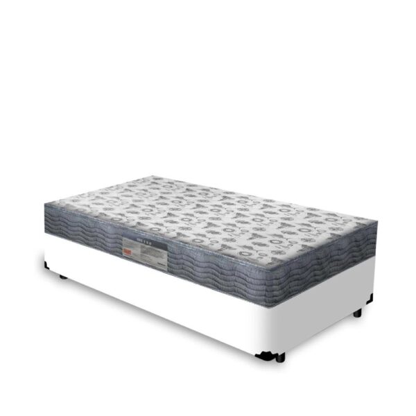 Cama Box Solteiro + Colchão Ortopédico D33 – Ortobom – Iso 100 88x188x53cm Branco