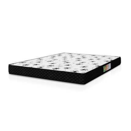 Colchão Casal Espuma 138x188x12cm Polar Branco  Preto
