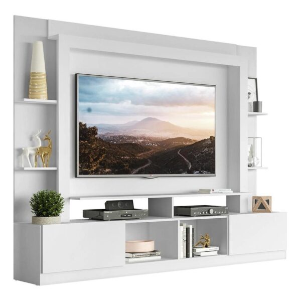 Estante com Suporte para TV até 65 Multimóveis Moscou FG2747 Branca