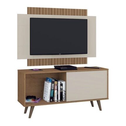 Rack com Painel para TV 50 Polegadas Malaga Canelato/Natura – Atualle