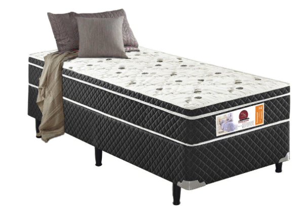 Cama Box Solteiro Ortopédica Serra Negra 88x188x40 Inmetro
